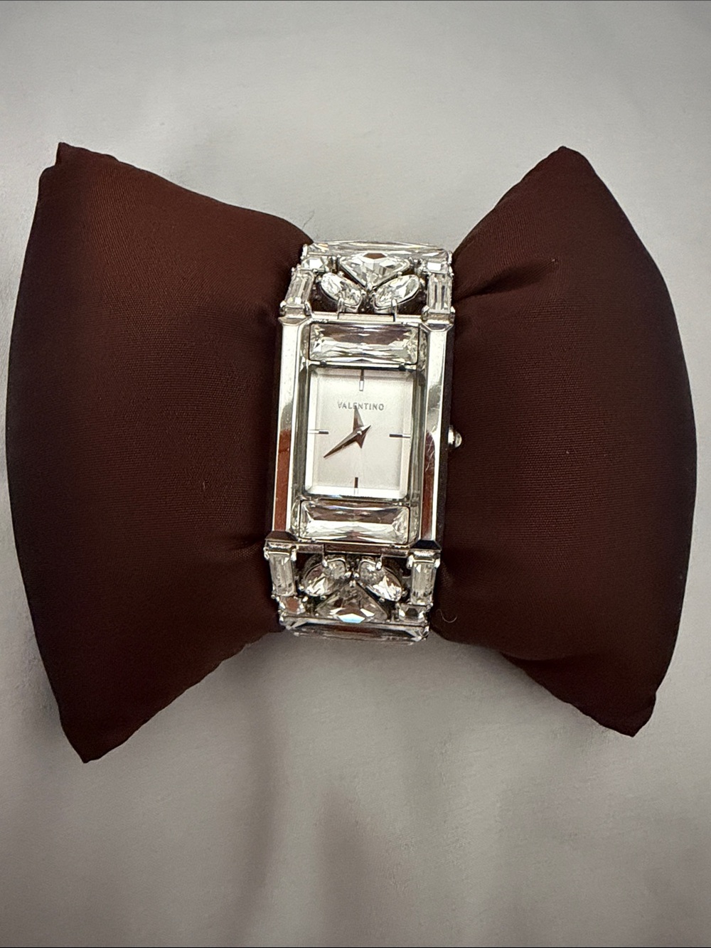 Valentino Silver Crystal Bracelet Watch - Silver